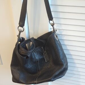 Black Leather Shoulder Bag